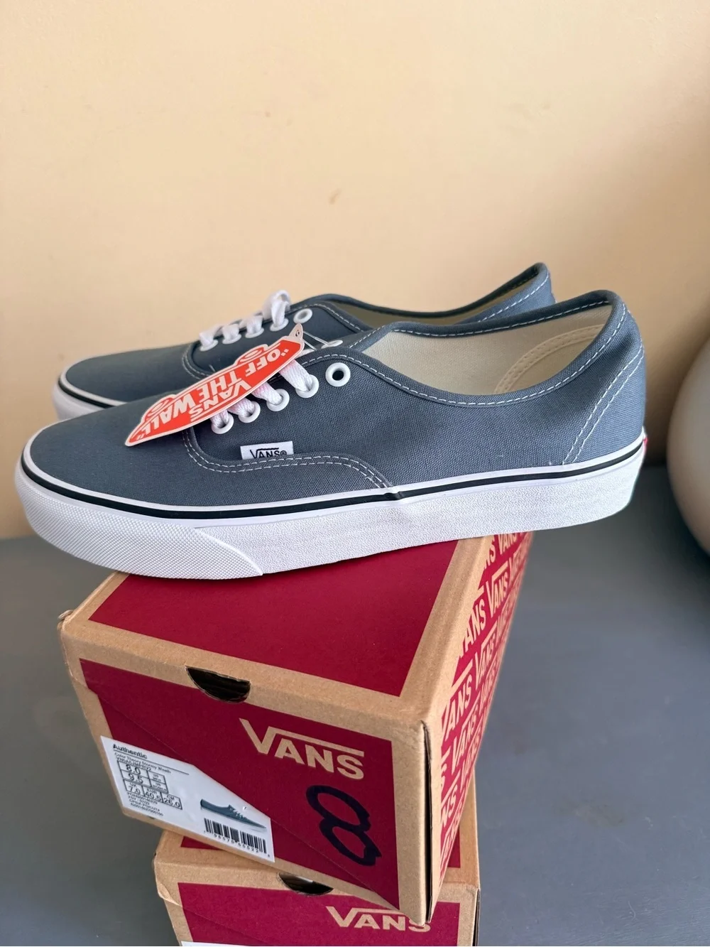 NWT Vans Authentic Color Theory Stormy Weather Slate Grey Women 9.5/Men 8